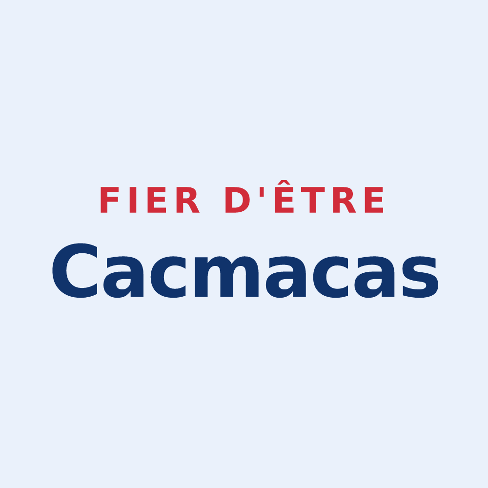Sticker « Fier d'être Cacmacas » — design pour Saint-Germain-en-Montagne