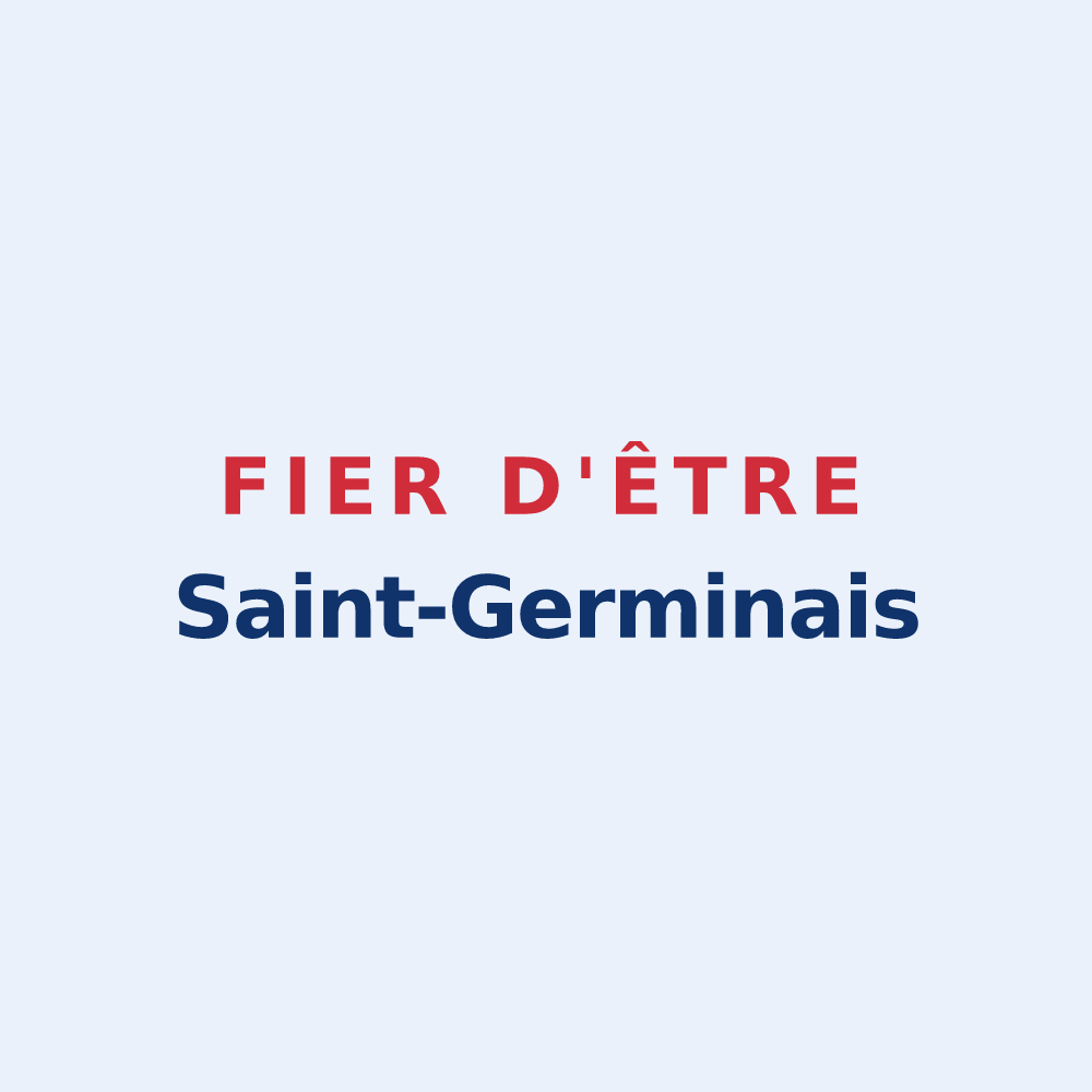 Sticker « Fier d'être Saint-Germinais » — design pour Saint-Germain-le-Gaillard