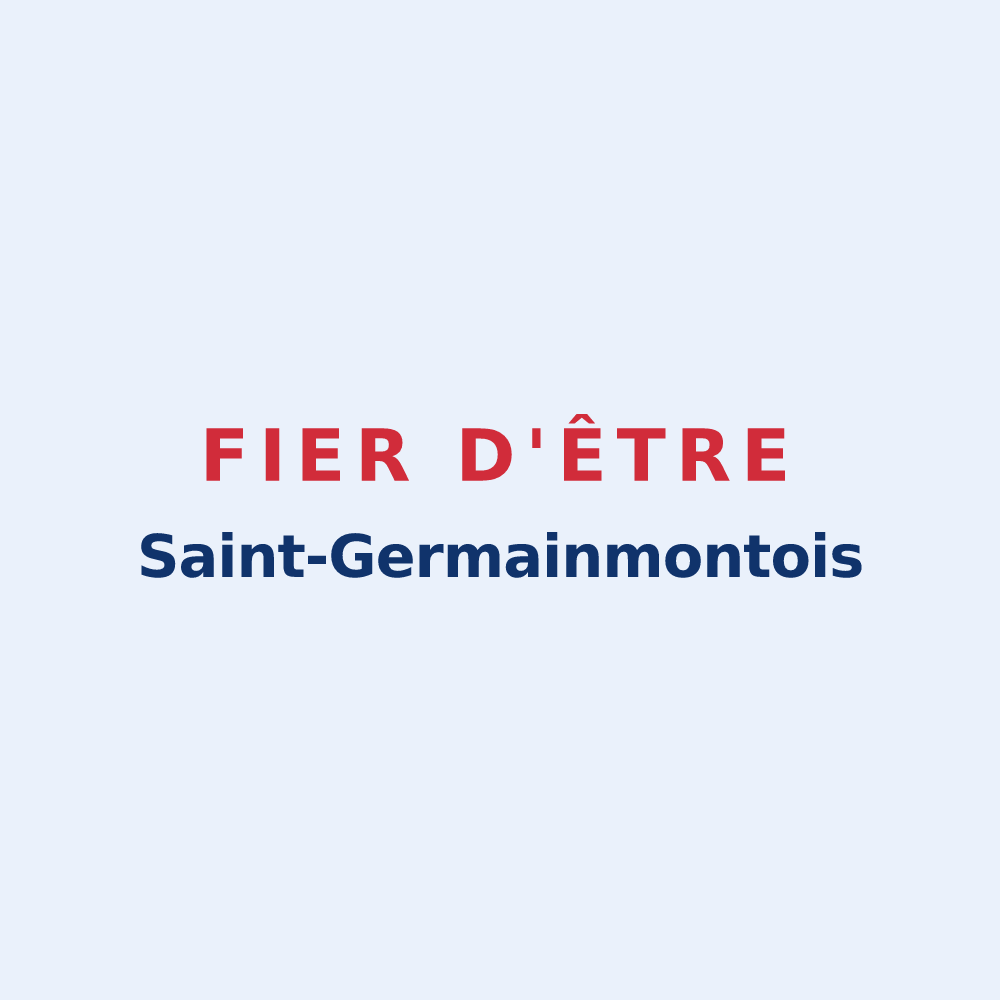 Sticker « Fier d'être Saint-Germainmontois » — design pour Saint-Germainmont