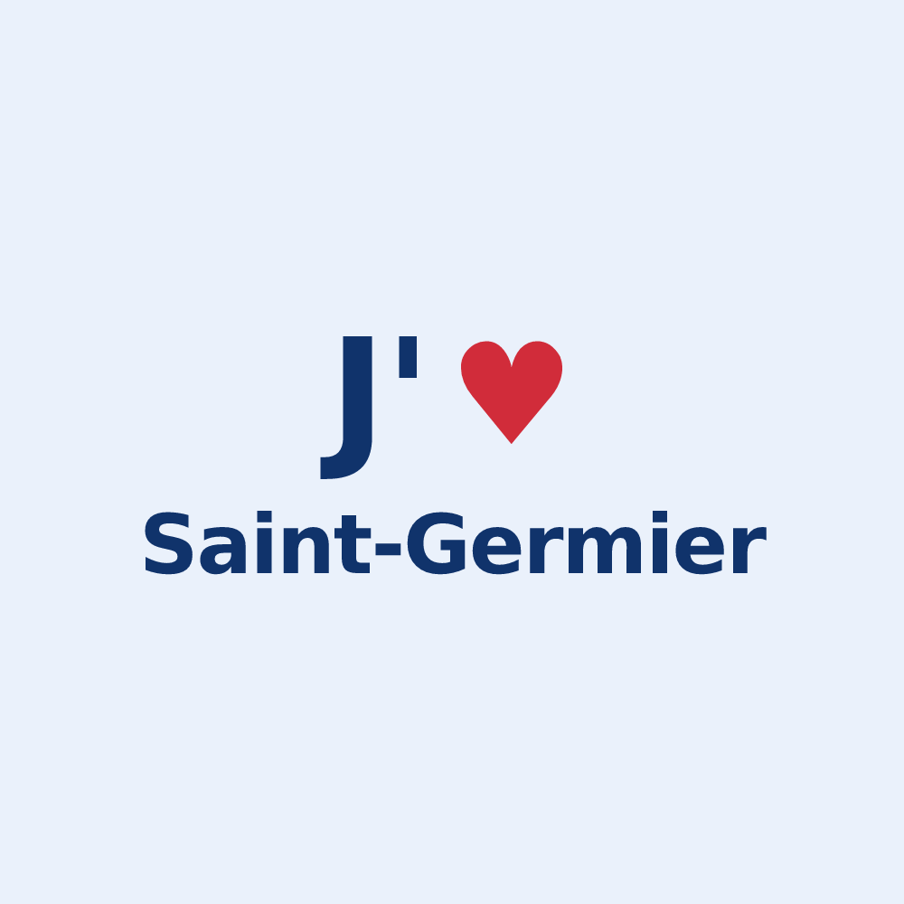 Sticker personnalisé Saint-Germier — design J'aime Saint-Germier