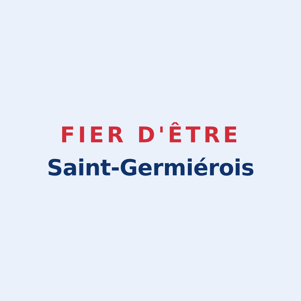Sticker « Fier d'être Saint-Germiérois » — design pour Saint-Germier
