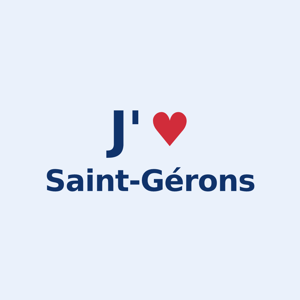 Sticker personnalisé Saint-Gérons — design J'aime Saint-Gérons
