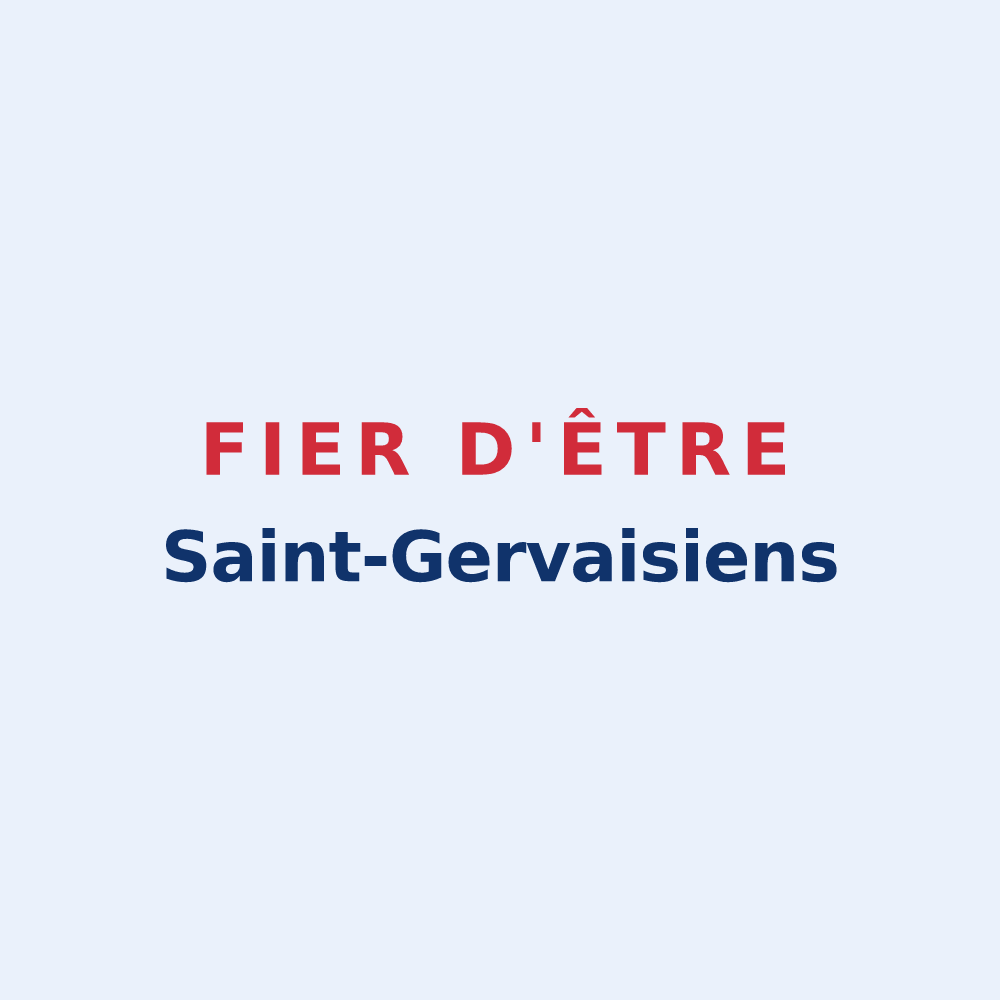 Sticker « Fier d'être Saint-Gervaisiens » — design pour Saint-Gervais