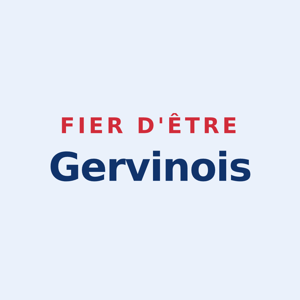 Sticker « Fier d'être Gervinois » — design pour Saint-Gervais