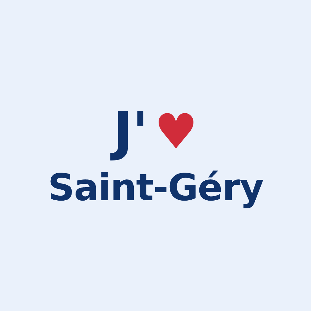 Sticker personnalisé Saint-Géry — design J'aime Saint-Géry