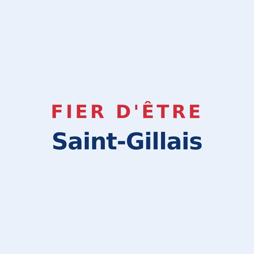 Sticker « Fier d'être Saint-Gillais » — design pour Saint-Gilles-de-la-Neuville