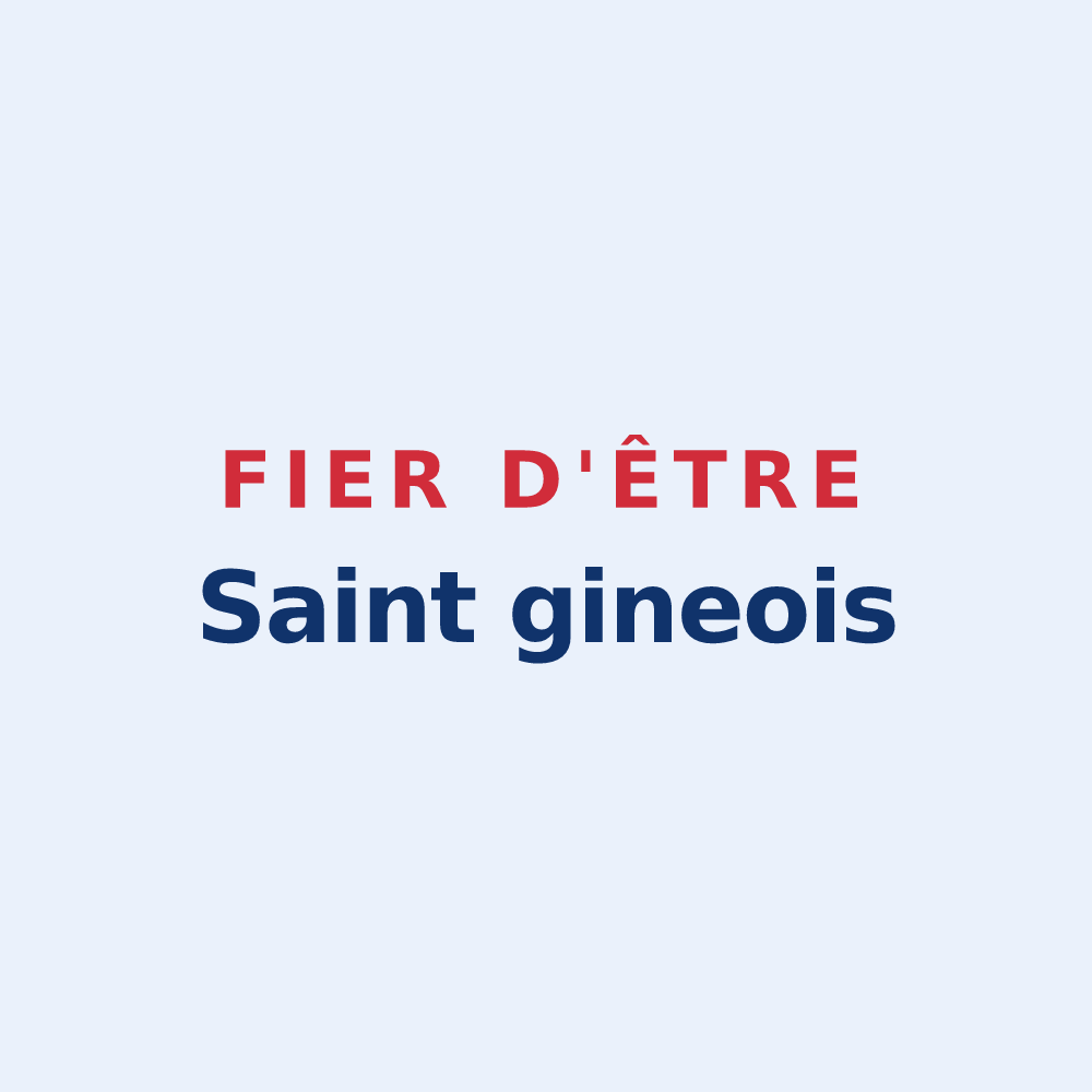 Sticker « Fier d'être Saint gineois » — design pour Saint-Gineys-en-Coiron
