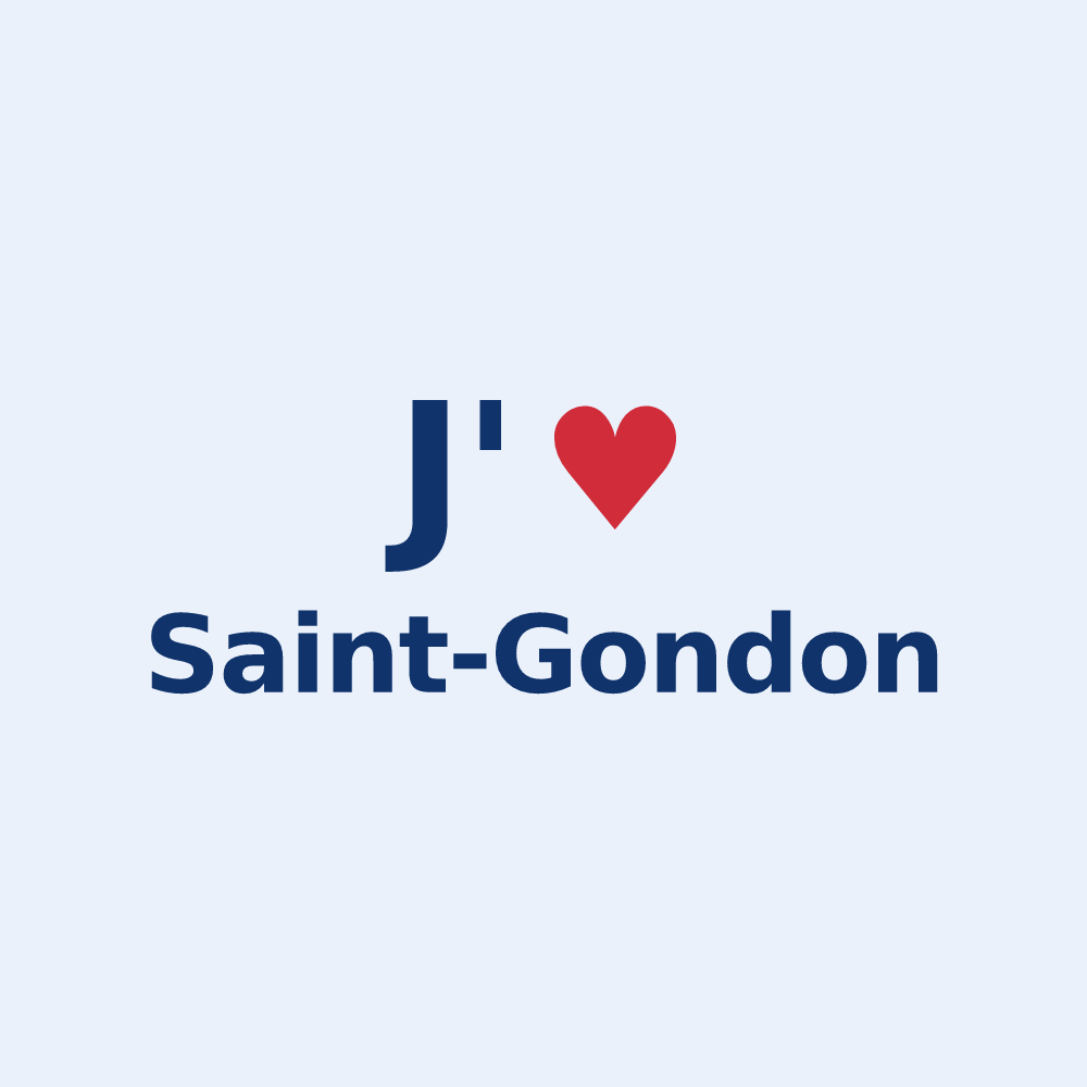 Sticker personnalisé Saint-Gondon — design J'aime Saint-Gondon