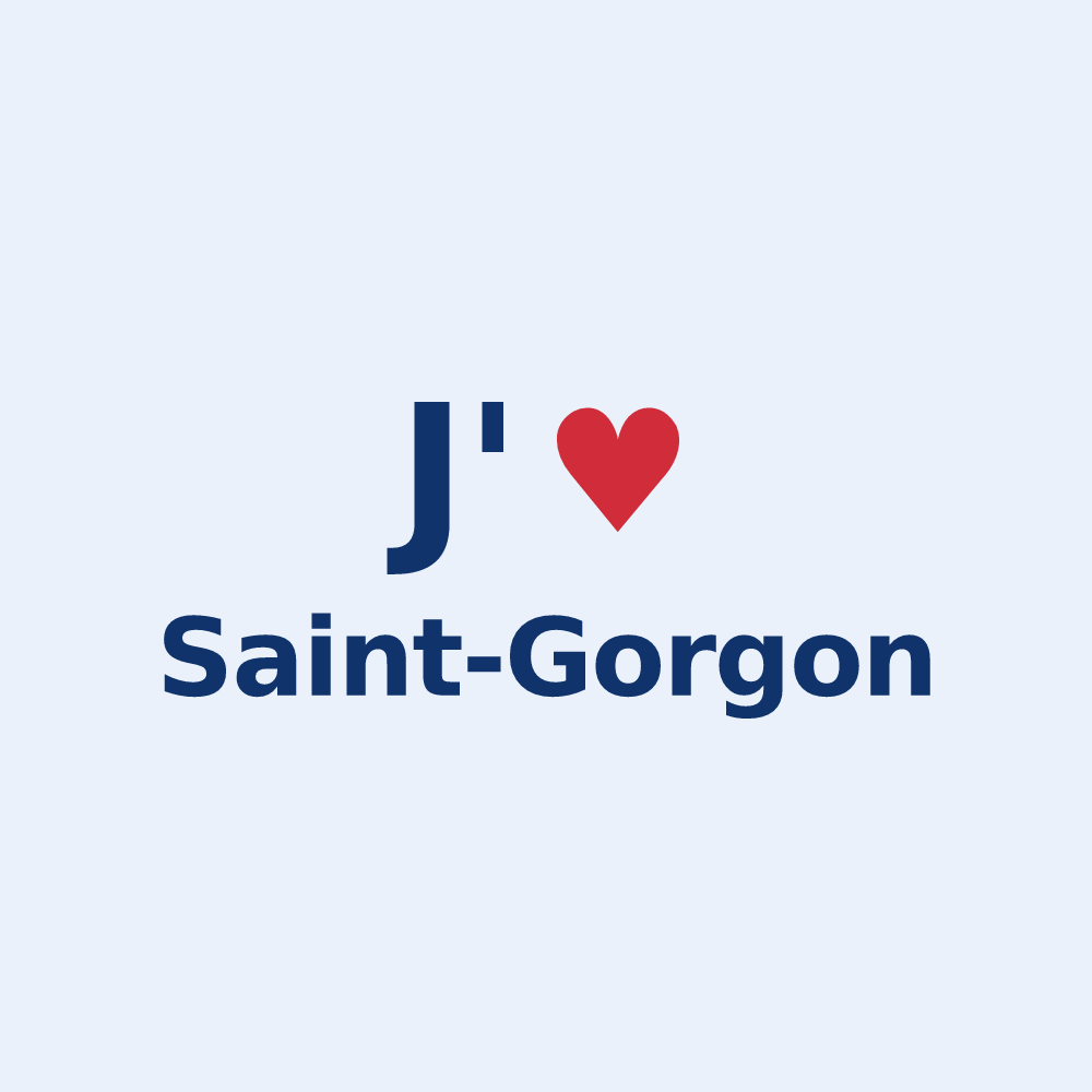 Sticker personnalisé Saint-Gorgon — design J'aime Saint-Gorgon