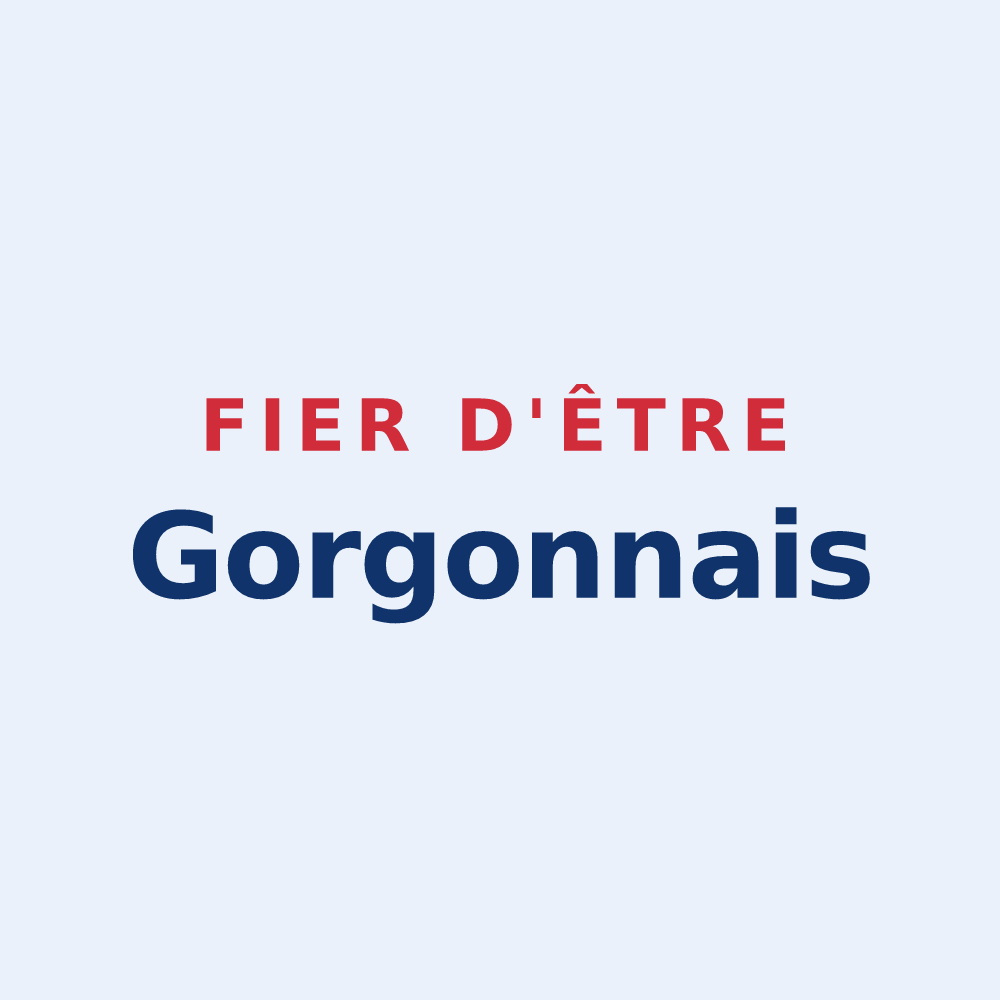 Sticker « Fier d'être Gorgonnais » — design pour Saint-Gorgon