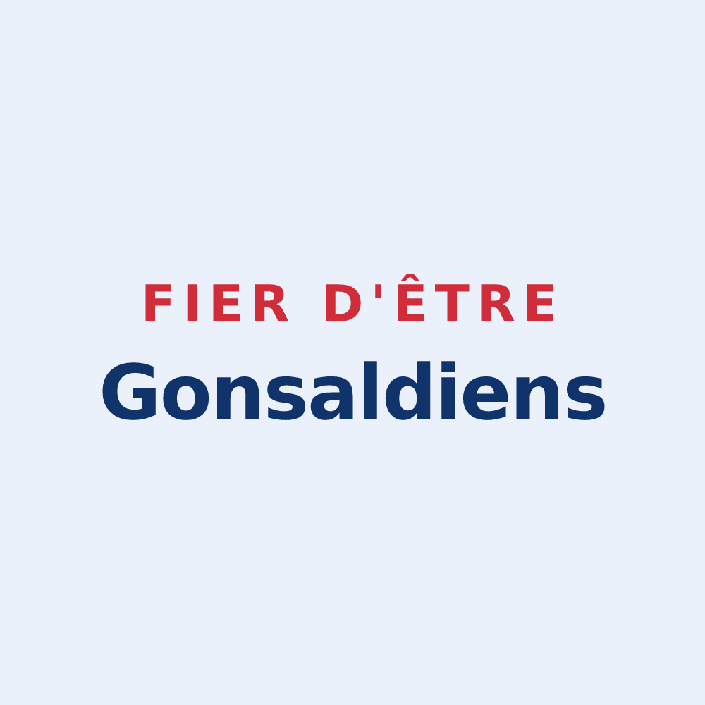 Sticker « Fier d'être Gonsaldiens » — design pour Saint-Goussaud