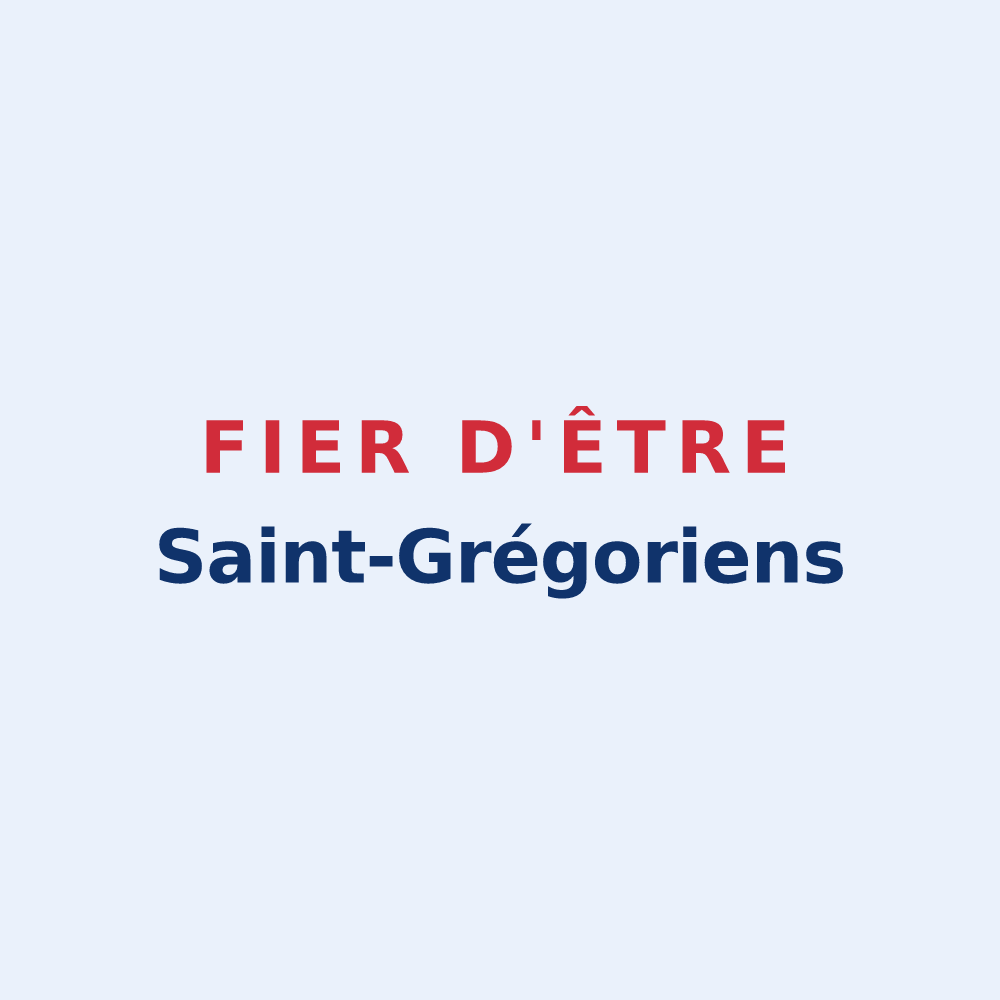 Sticker « Fier d'être Saint-Grégoriens » — design pour Saint-Grégoire-d'Ardennes