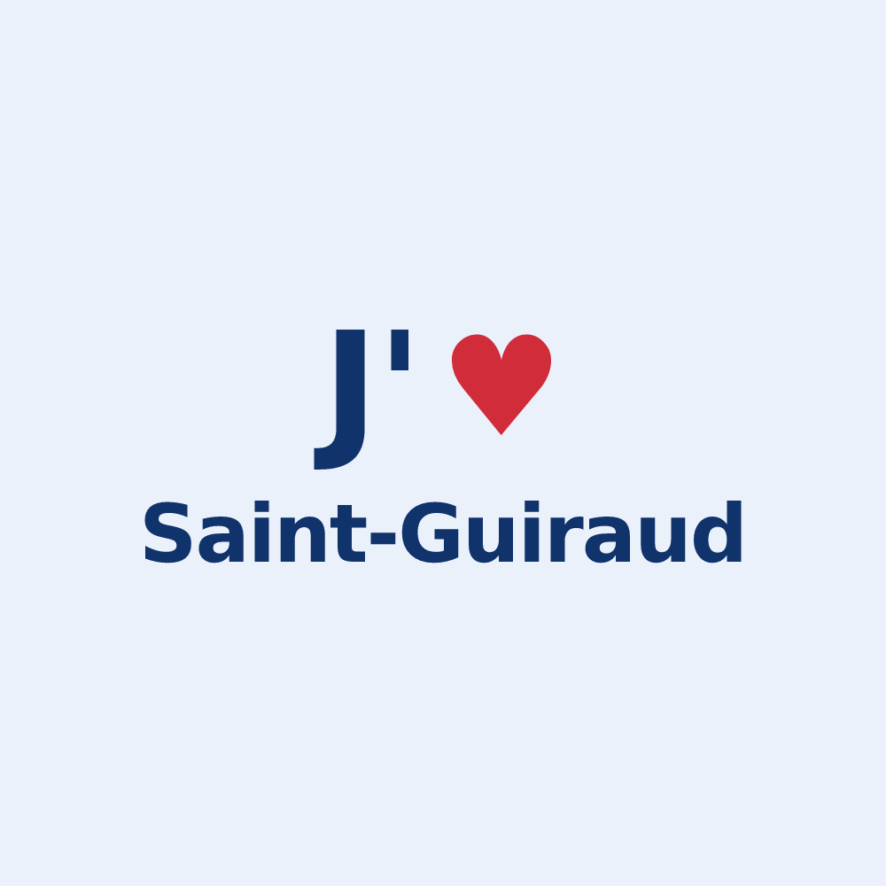 Sticker personnalisé Saint-Guiraud — design J'aime Saint-Guiraud