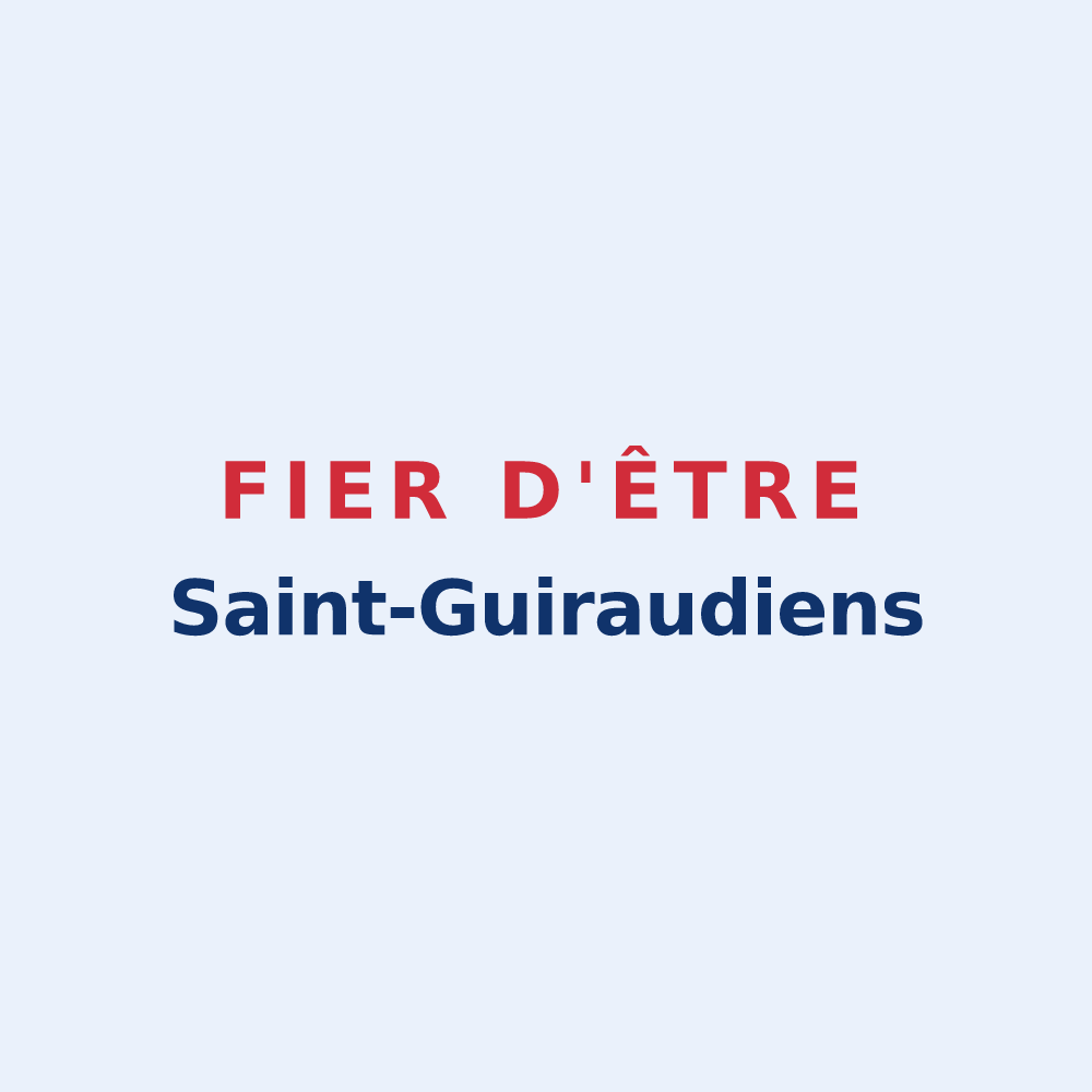 Sticker « Fier d'être Saint-Guiraudiens » — design pour Saint-Guiraud