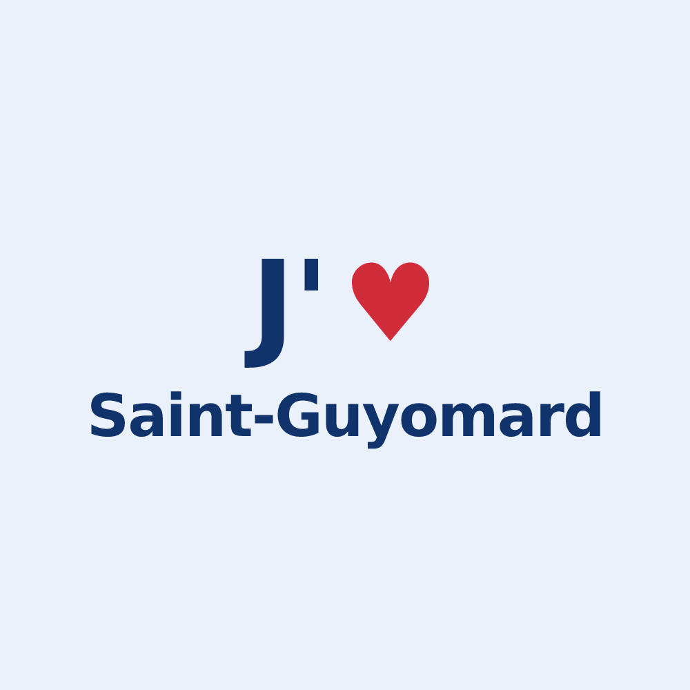 Sticker personnalisé Saint-Guyomard — design J'aime Saint-Guyomard