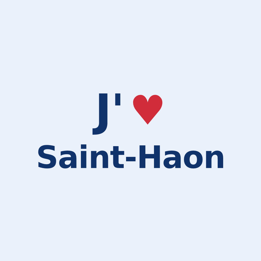 Sticker personnalisé Saint-Haon — design J'aime Saint-Haon