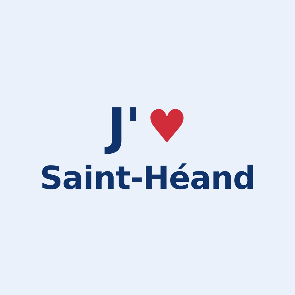 Sticker personnalisé Saint-Héand — design J'aime Saint-Héand