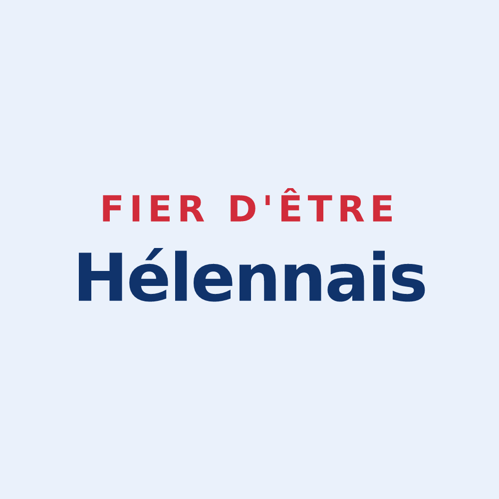 Sticker « Fier d'être Hélennais » — design pour Saint-Hélen