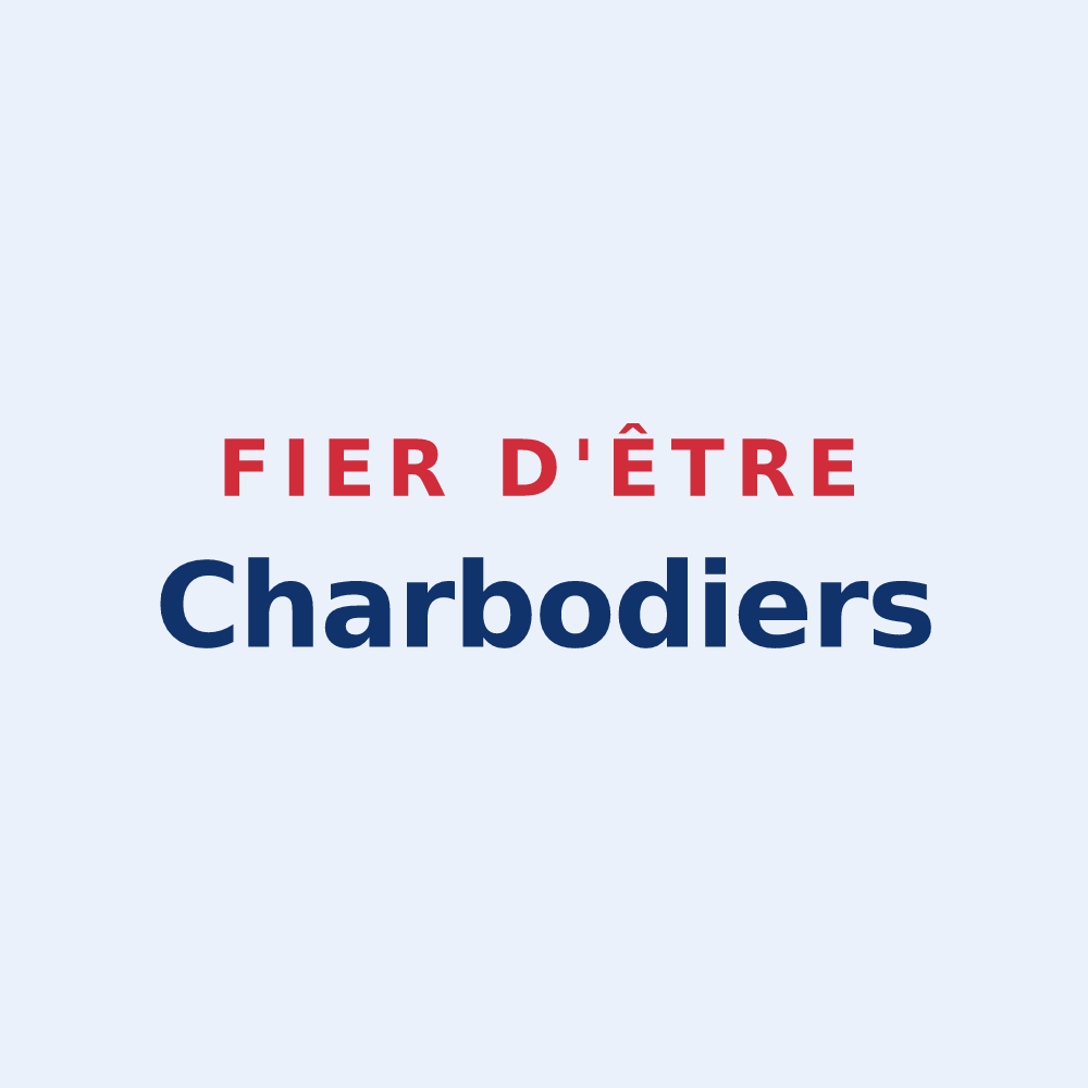 Sticker « Fier d'être Charbodiers » — design pour Saint-Hilaire-le-Grand