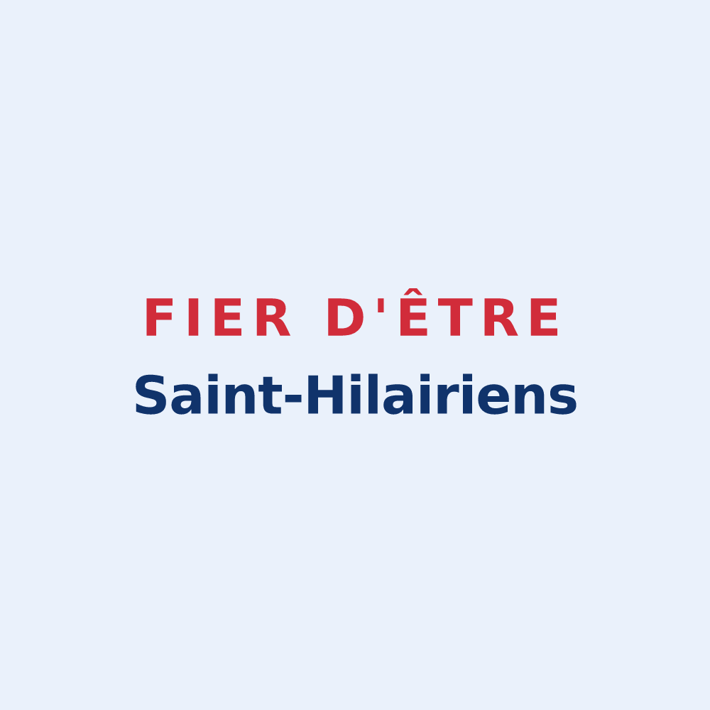 Sticker « Fier d'être Saint-Hilairiens » — design pour Saint-Hilaire