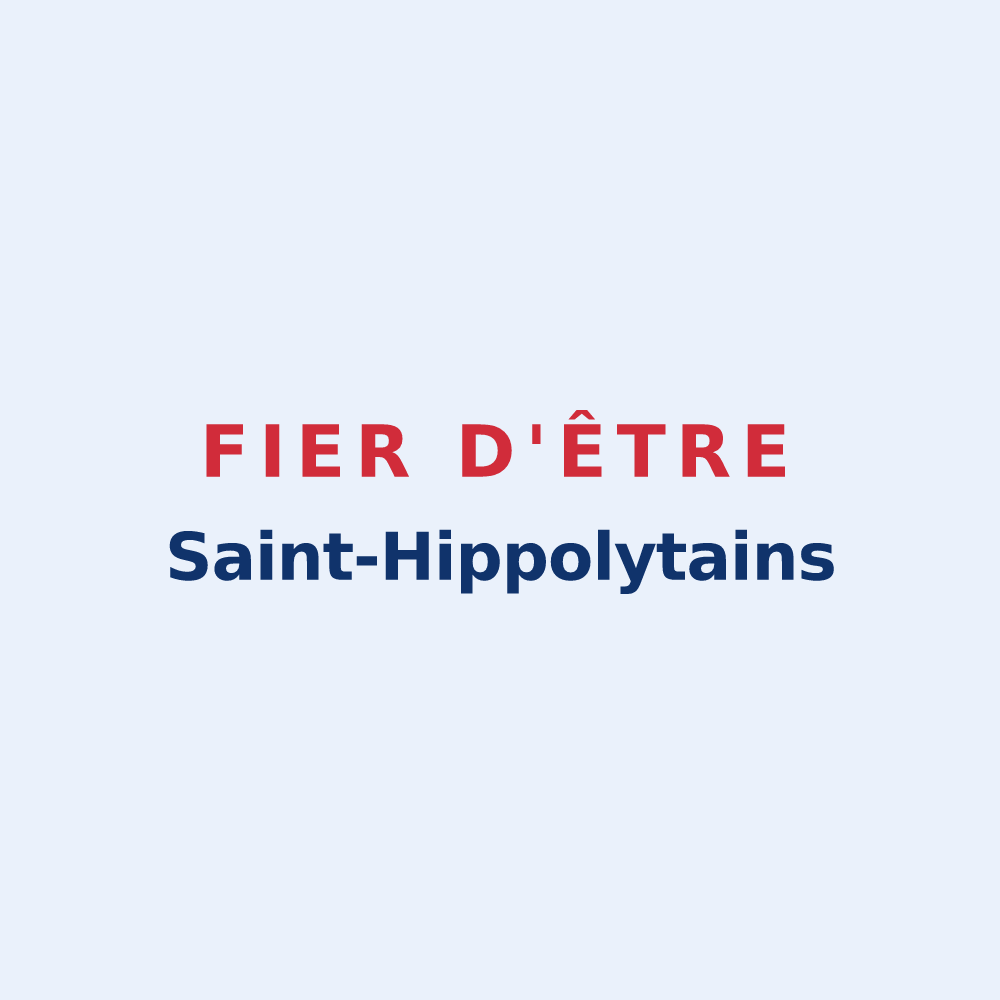 Sticker « Fier d'être Saint-Hippolytains » — design pour Saint-Hippolyte