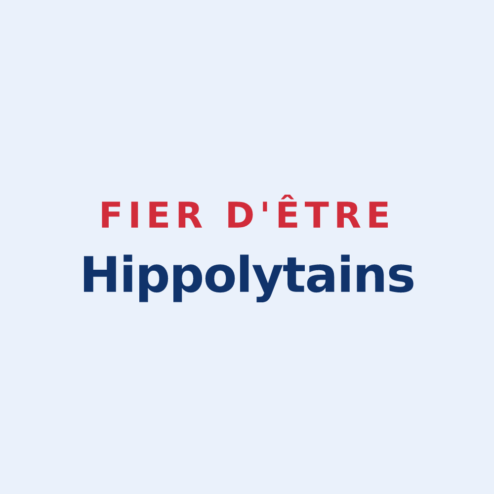 Sticker « Fier d'être Hippolytains » — design pour Saint-Hippolyte