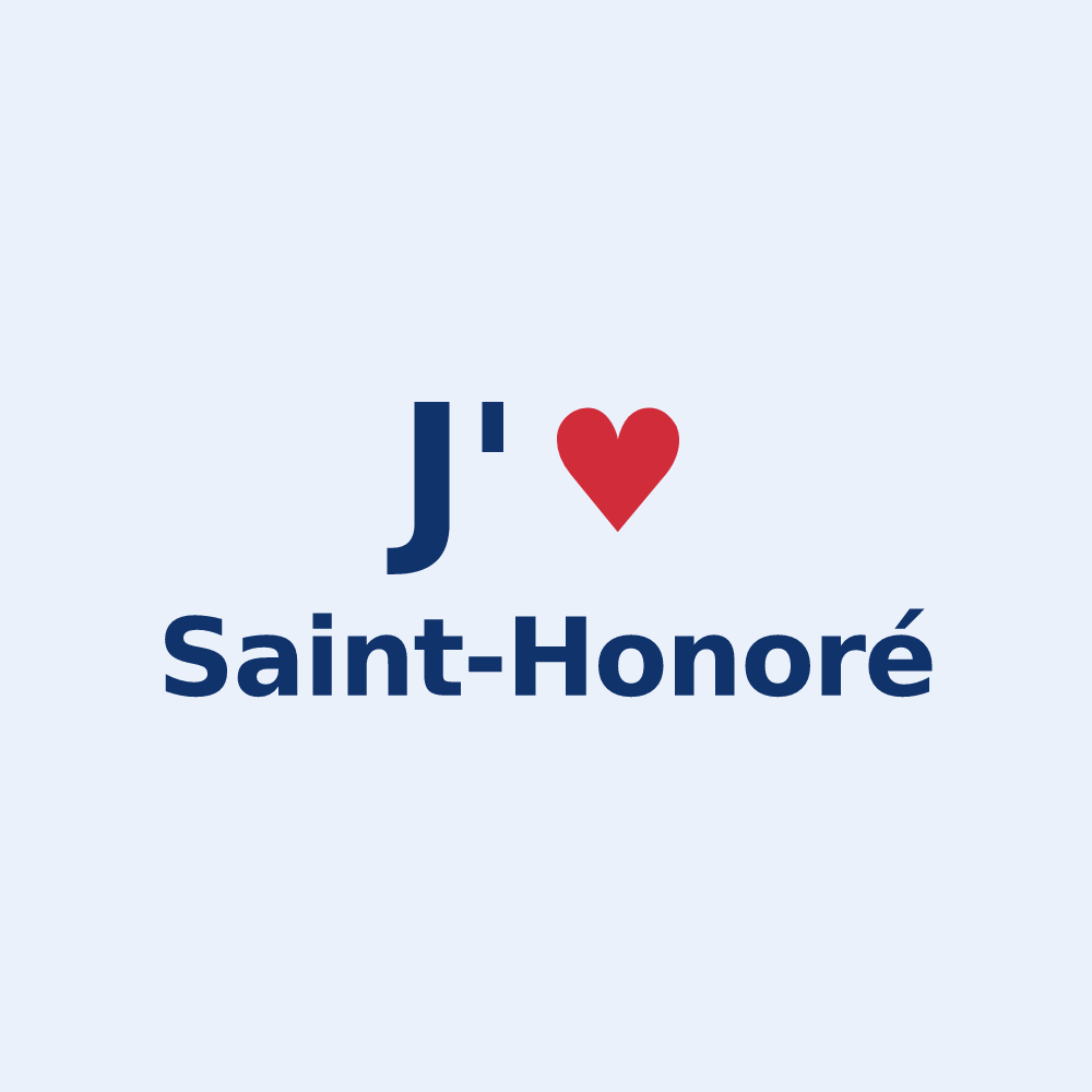 Sticker personnalisé Saint-Honoré — design J'aime Saint-Honoré