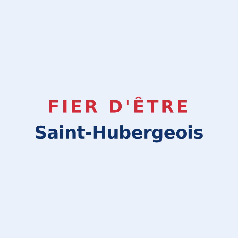 Sticker « Fier d'être Saint-Hubergeois » — design pour Saint-Hubert