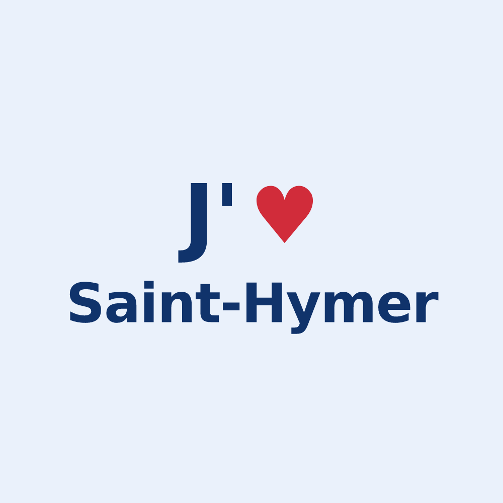 Sticker personnalisé Saint-Hymer — design J'aime Saint-Hymer