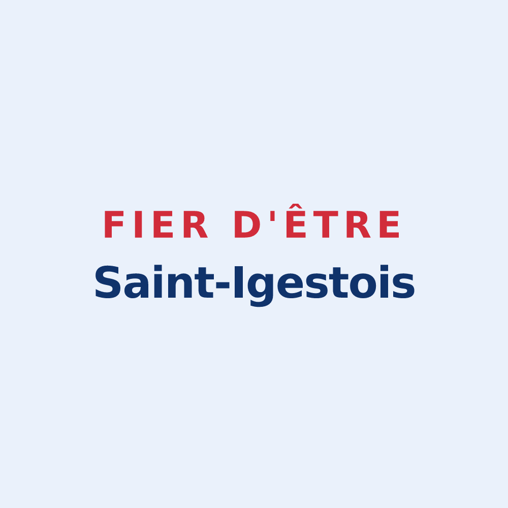 Sticker « Fier d'être Saint-Igestois » — design pour Saint-Igest