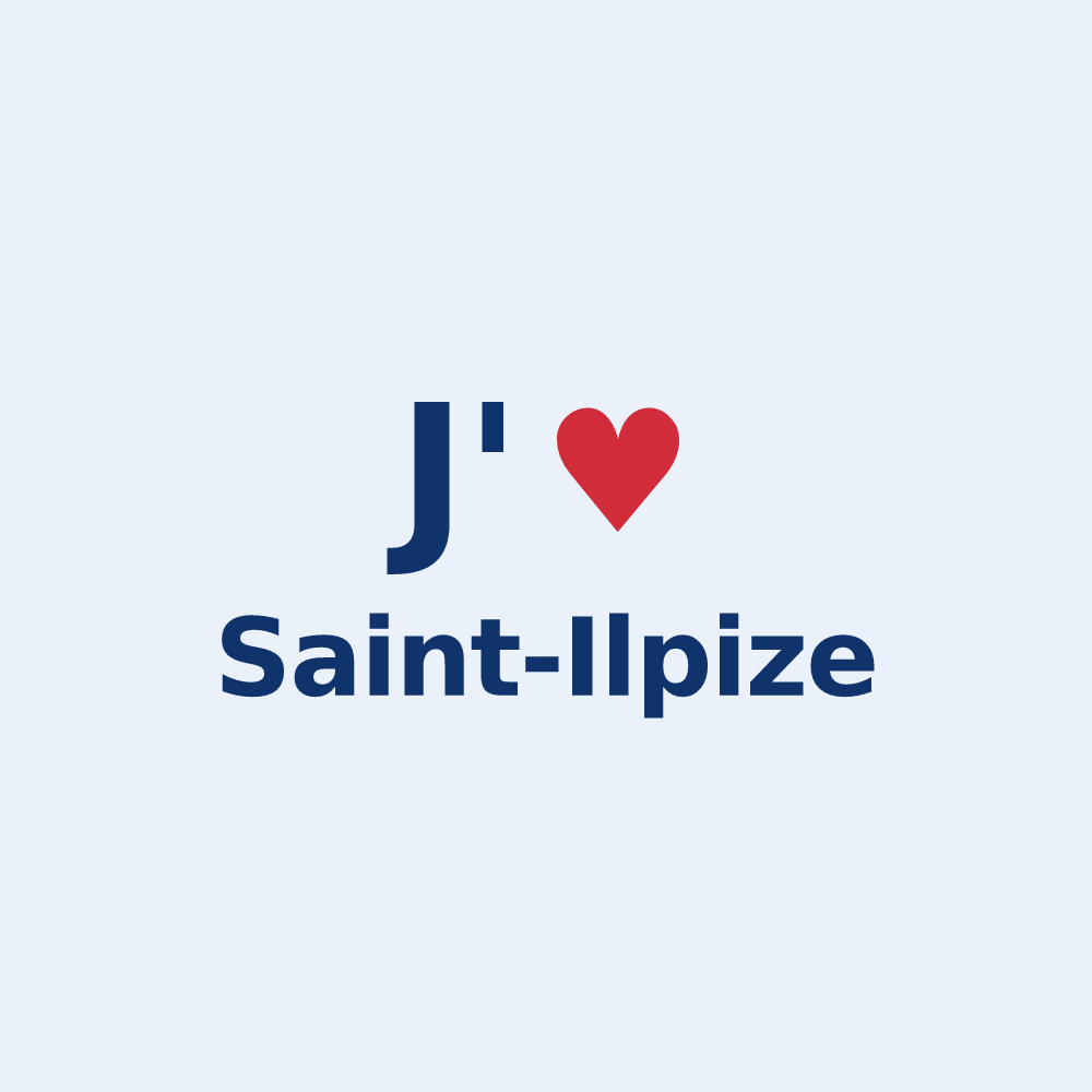 Sticker personnalisé Saint-Ilpize — design J'aime Saint-Ilpize