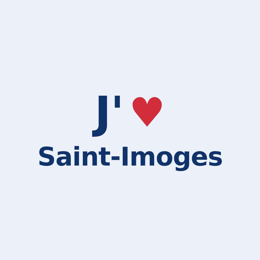 Sticker personnalisé Saint-Imoges — design J'aime Saint-Imoges