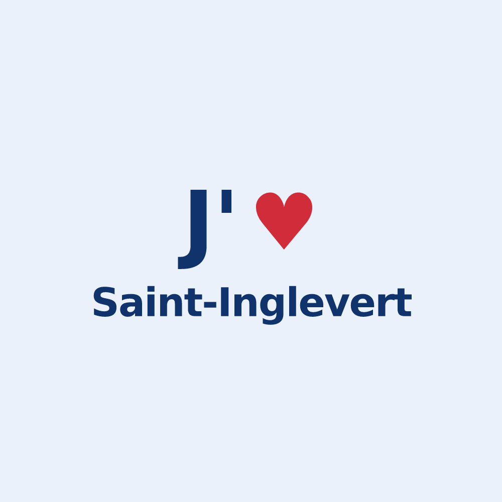 Sticker personnalisé Saint-Inglevert — design J'aime Saint-Inglevert