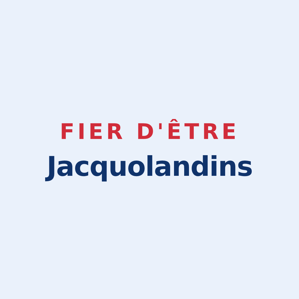 Sticker « Fier d'être Jacquolandins » — design pour Saint-Jacques-de-la-Lande