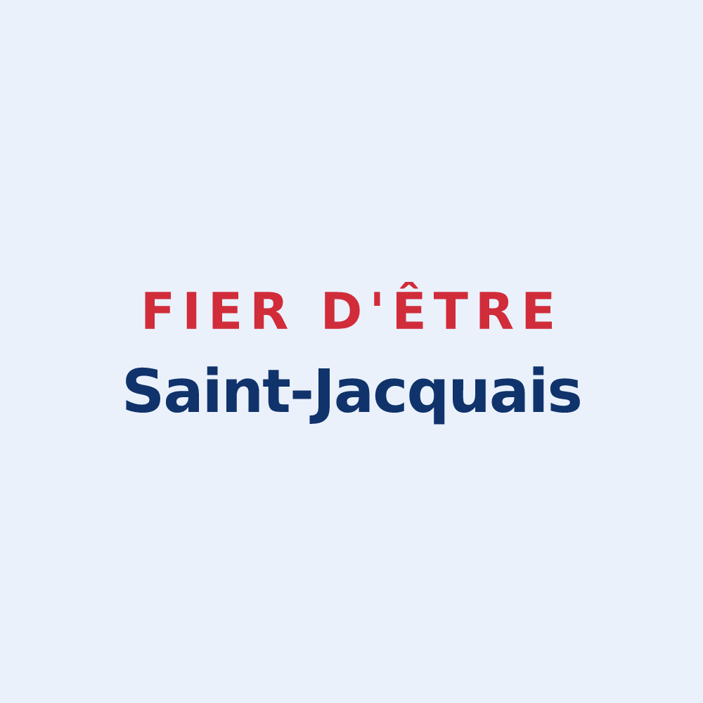 Sticker « Fier d'être Saint-Jacquais » — design pour Saint-Jacques-sur-Darnétal