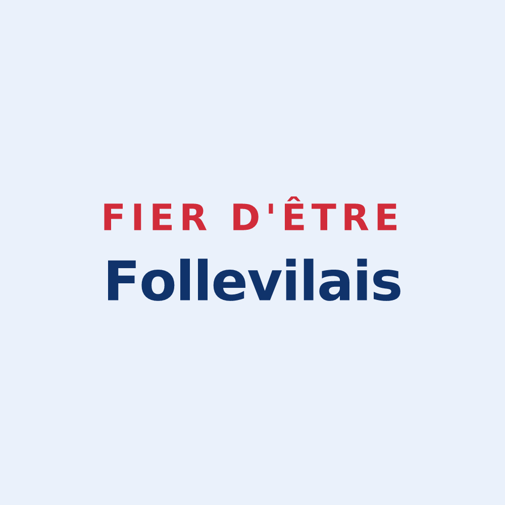 Sticker « Fier d'être Follevilais » — design pour Saint-Jean-de-Folleville