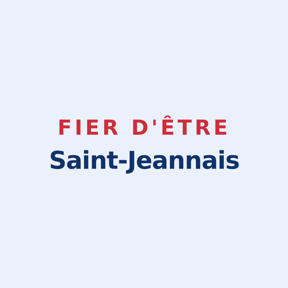 Sticker « Fier d'être Saint-Jeannais » — design pour Saint-Jean-de-la-Haize