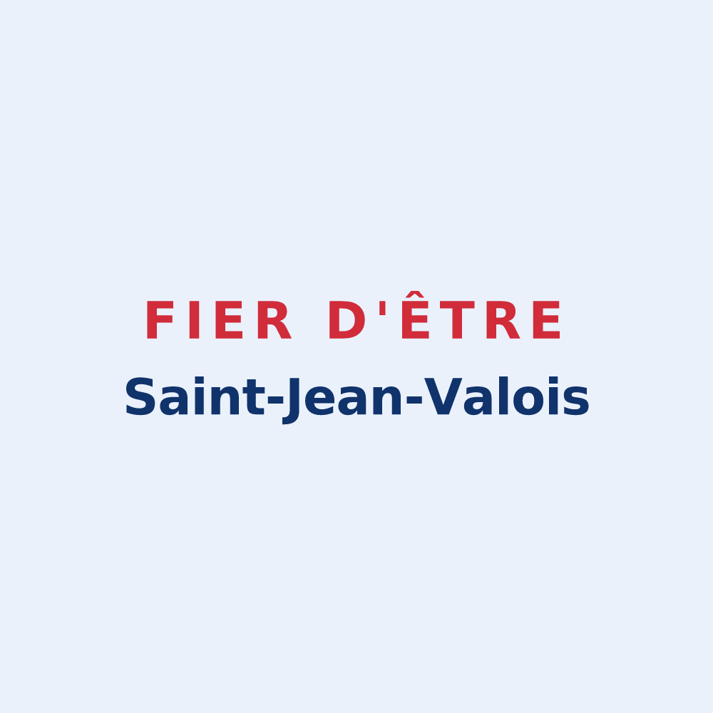 Sticker « Fier d'être Saint-Jean-Valois » — design pour Saint-Jean-de-Vals
