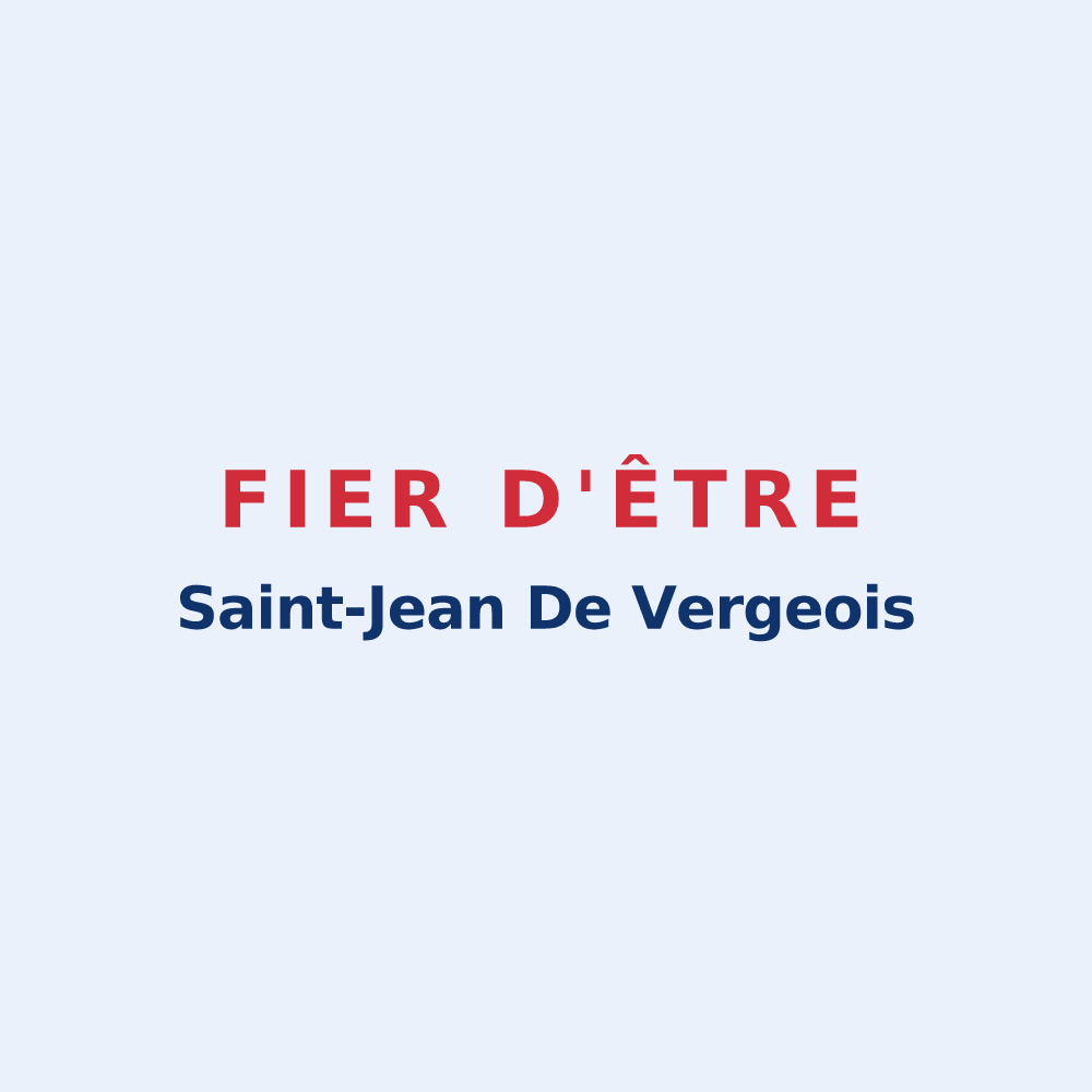 Sticker « Fier d'être Saint-Jean De Vergeois » — design pour Saint-Jean-de-Verges