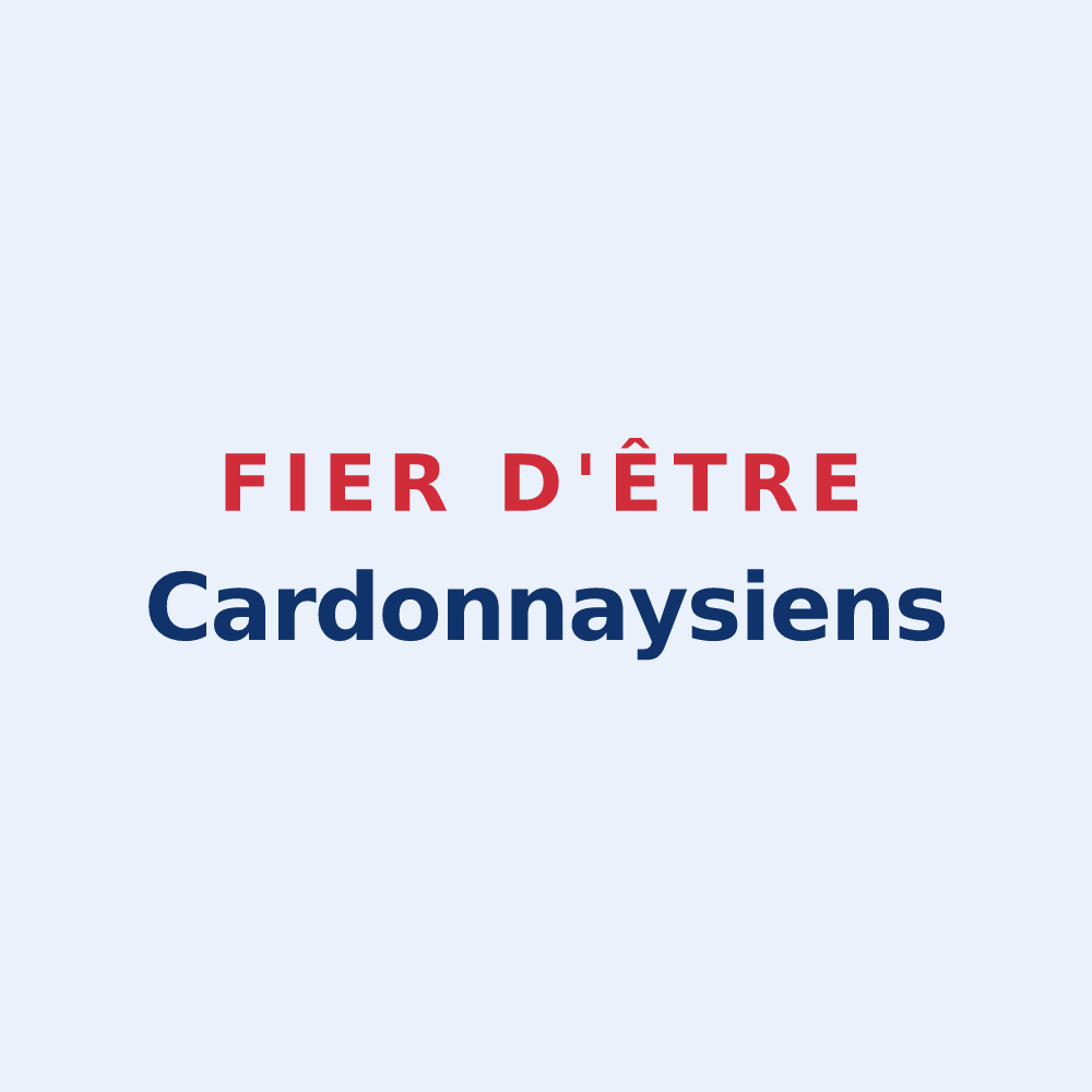 Sticker « Fier d'être Cardonnaysiens » — design pour Saint-Jean-du-Cardonnay