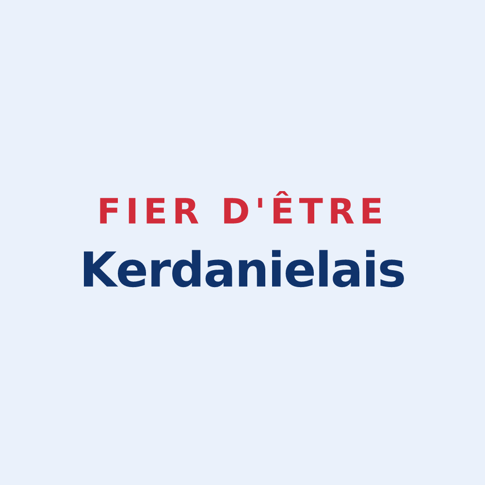 Sticker « Fier d'être Kerdanielais » — design pour Saint-Jean-Kerdaniel