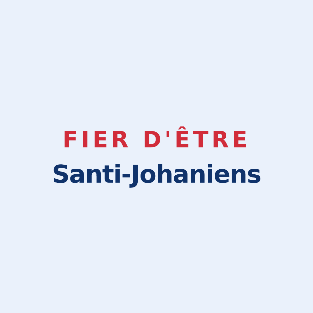 Sticker « Fier d'être Santi-Johaniens » — design pour Saint-Jean-Kourtzerode