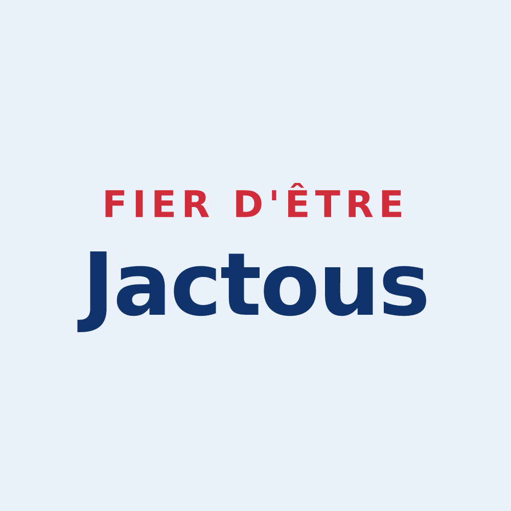 Sticker « Fier d'être Jactous » — design pour Saint-Jean-le-Vieux