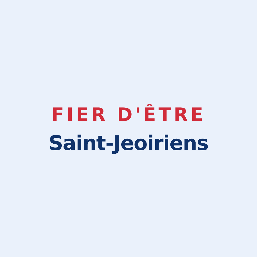 Sticker « Fier d'être Saint-Jeoiriens » — design pour Saint-Jeoire