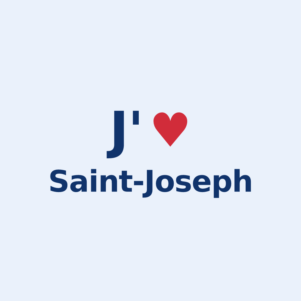 Sticker personnalisé Saint-Joseph — design J'aime Saint-Joseph