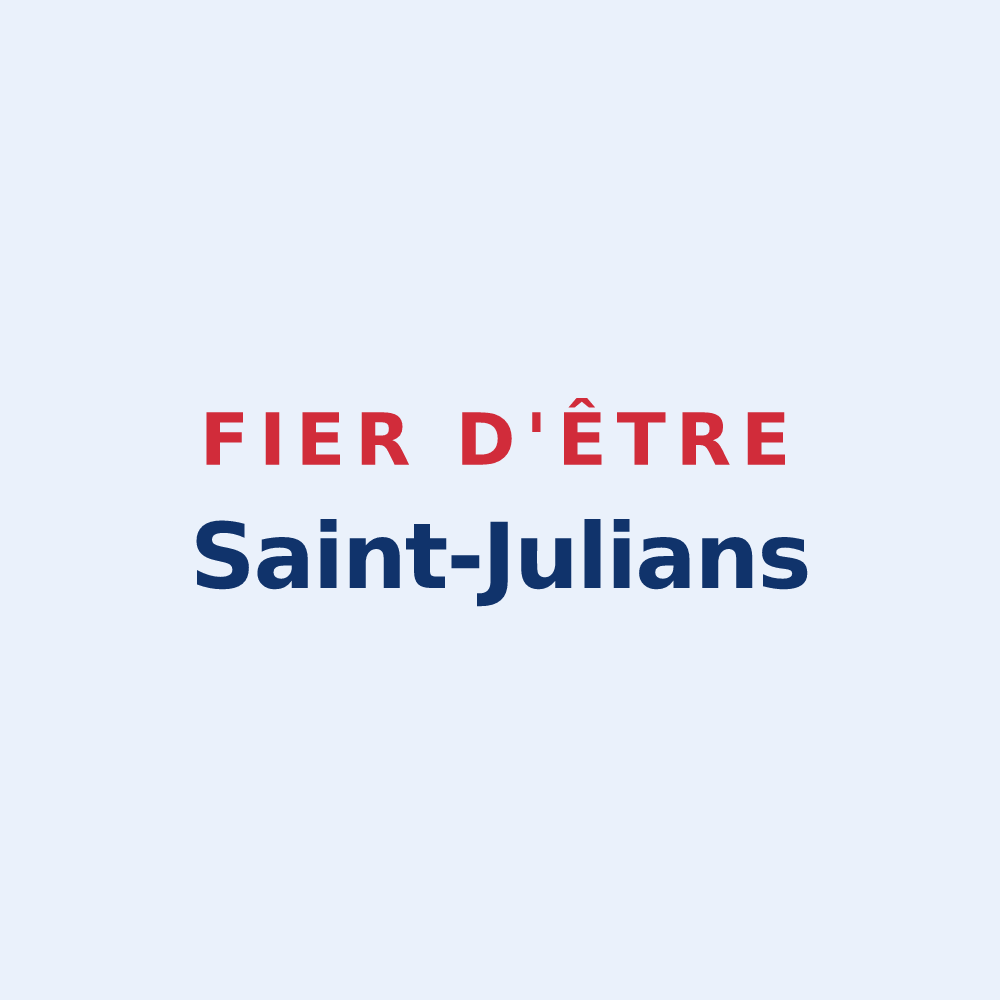 Sticker « Fier d'être Saint-Julians » — design pour Saint-Julia-de-Bec
