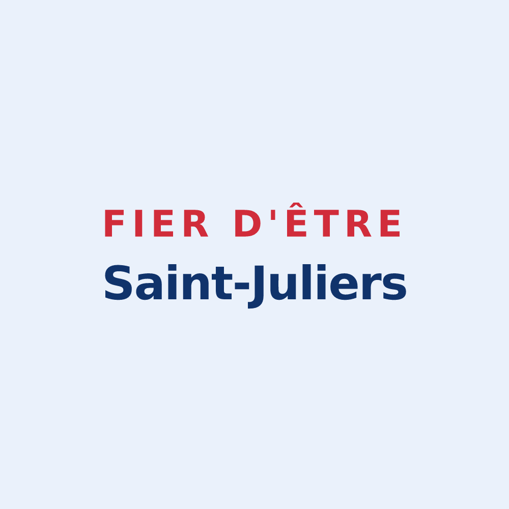 Sticker « Fier d'être Saint-Juliers » — design pour Saint-Julien