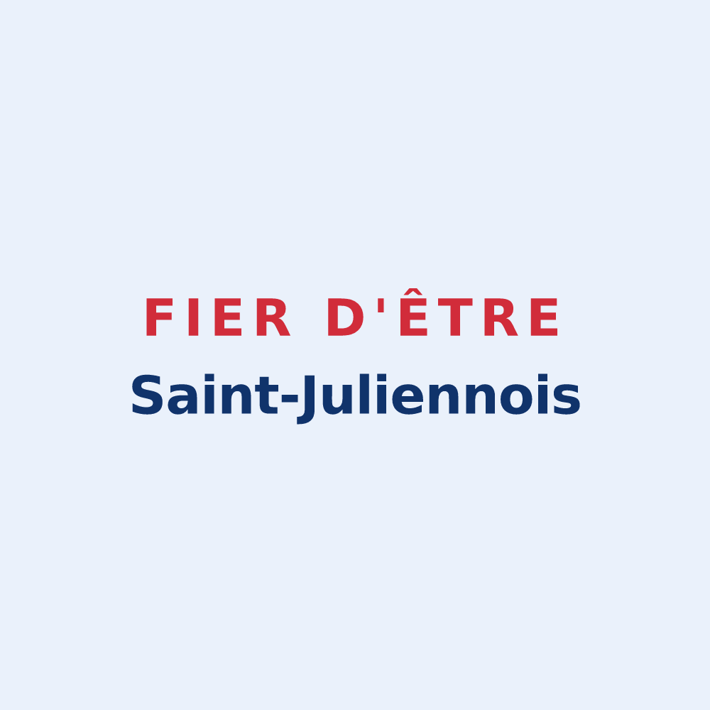 Sticker « Fier d'être Saint-Juliennois » — design pour Saint-Julien-en-Genevois