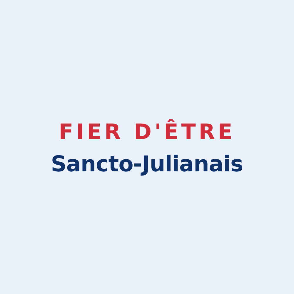 Sticker « Fier d'être Sancto-Julianais » — design pour Saint-Julien-l'Ars