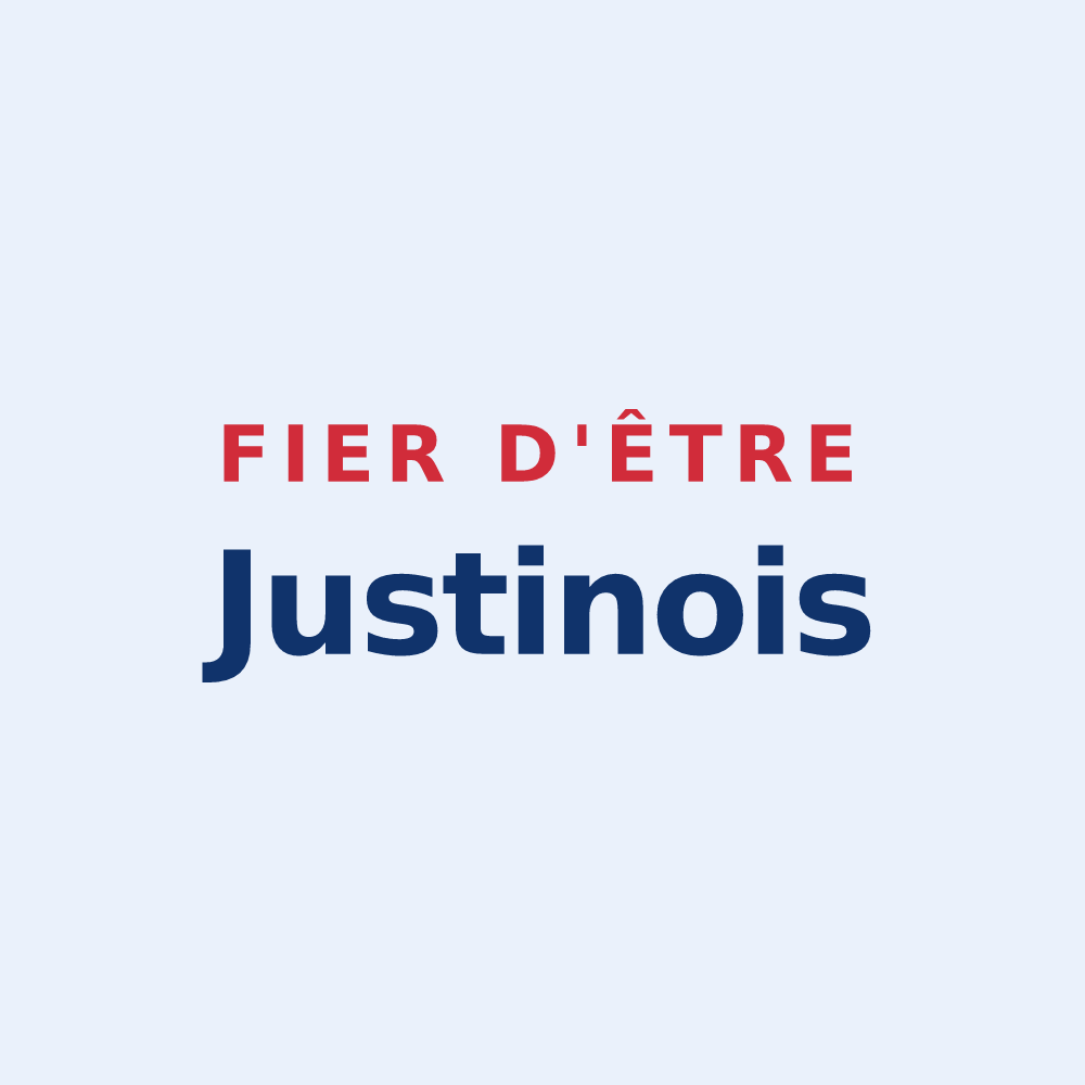 Sticker « Fier d'être Justinois » — design pour Saint-Just